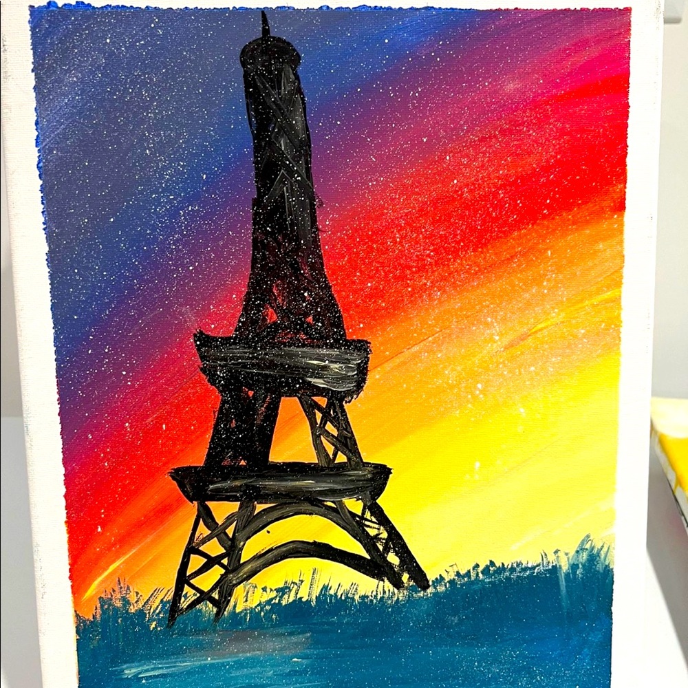 Eiffel Tower painting.